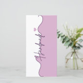 Handmade With Love Floral Small Business Packaging Dankeskarte (Stehend Vorderseite)