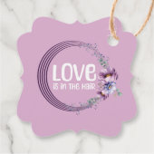 Handmade With Love Floral Small Business Packaging Geschenkanhänger (Rückseite)