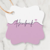 Handmade With Love Floral Small Business Packaging Geschenkanhänger (Vorderseite)