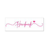 Handmade With Love Floral Small Business Packaging Permastempel (Design)