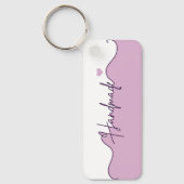 Handmade With Love Floral Small Business Packaging Schlüsselanhänger (Vorderseite)