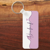 Handmade With Love Floral Small Business Packaging Schlüsselanhänger (Vorderseite)