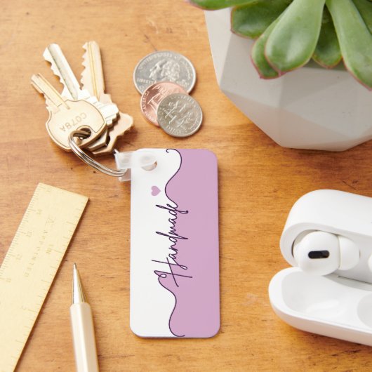 Handmade With Love Floral Small Business Packaging Schlüsselanhänger (Schreibtisch)