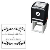 Handmade with Love flower Rubber Stamp Permastempel (Beispiel)