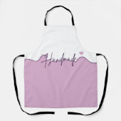 Handmade With Love Purple Small Business owner Schürze (Vorderseite)