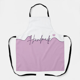 Handmade With Love Purple Small Business owner Schürze