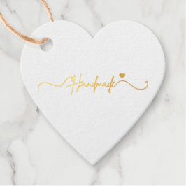 Handmade With Love purple Small Business Packaging Geschenkanhänger