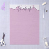 Handmade With Love Purple Small Business Packaging Seidenpapier (Basteln)