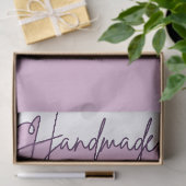 Handmade With Love Purple Small Business Packaging Seidenpapier (Geschenk)