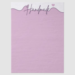 Handmade With Love Purple Small Business Packaging Seidenpapier