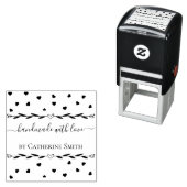 “Handmade with Love” Rubber Stamp Permastempel (Beispiel)
