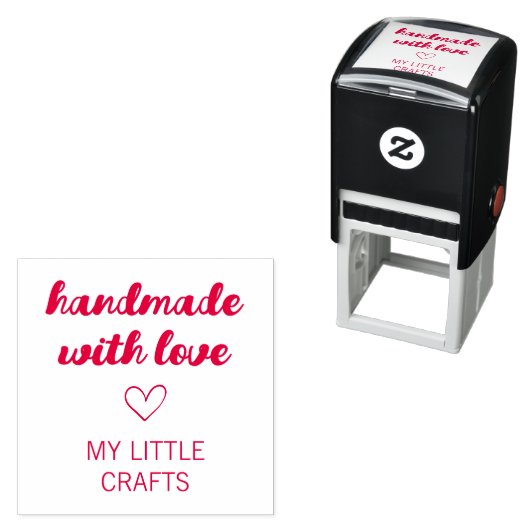 Handmade With Love Small Business Typography  Permastempel (Beispiel)