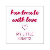 Handmade With Love Small Business Typography  Permastempel (Design)