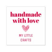 Handmade With Love Small Business Typography  Self Permastempel (Design)