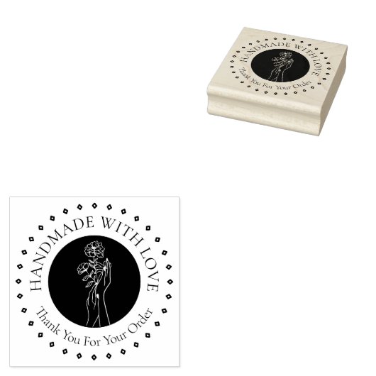 HandMade With Love Thank You Gummistempel (Stempel)