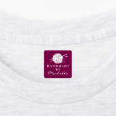 Handmade wool knitting symbol custom DIY clothing Etiketten (Befestigt)