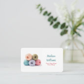 Handmade Yarn Shop Visitenkarte (Stehend Vorderseite)