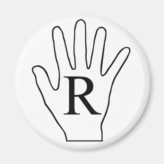 Handmagnet (rechts) magnet (Vorne)