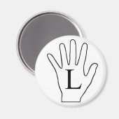 Handmagnet (Verlassen) Magnet (Vorderseite/Rückseite)