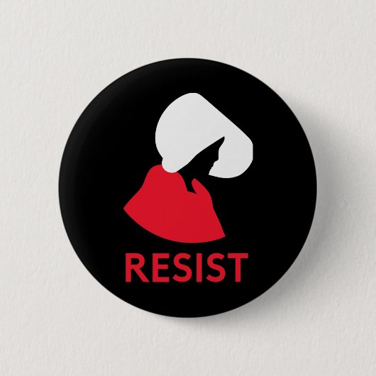 Handmaid Resist Feminist Protest Button (Vorderseite)