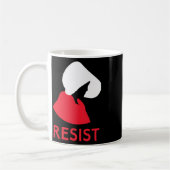 Handmaid Resist Feminist Protest Kaffeetasse (Links)