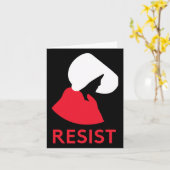 Handmaid Resist Feminist Protest Karte (Gelbe Blume)