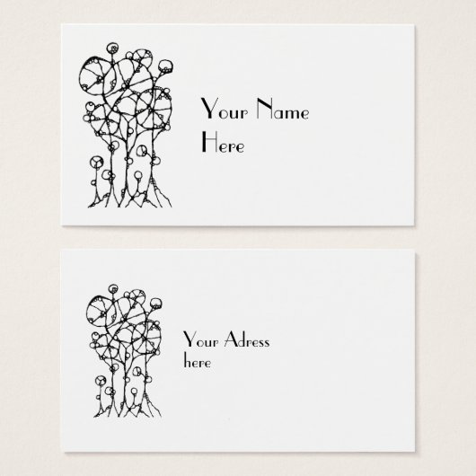 Handmalerei - Abstrakte Baumgruppe 1 (Vorne & Hinten)