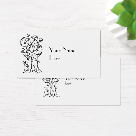 Handmalerei - Abstrakte Baumgruppe 1 (Schreibtisch)