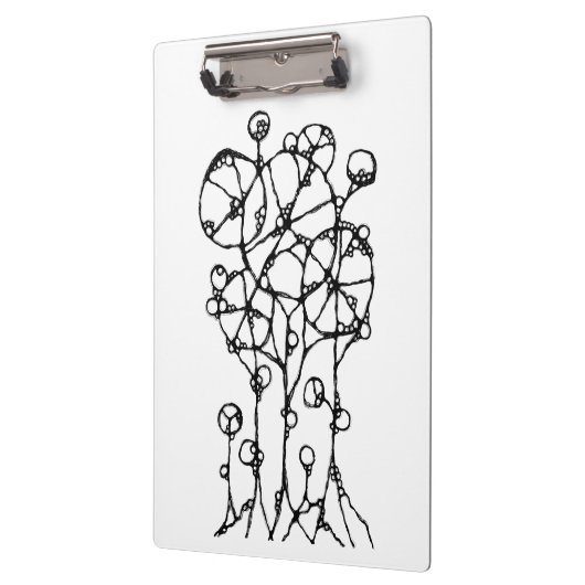 Handmalerei - Abstrakte Baumgruppe 1 + 2 Klemmbrett (Links)