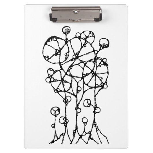 Handmalerei - Abstrakte Baumgruppe 1 + 2 Klemmbrett (Vorderseite)