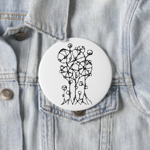 Handmalerei - Abstrakte Baumgruppe 1 Button
