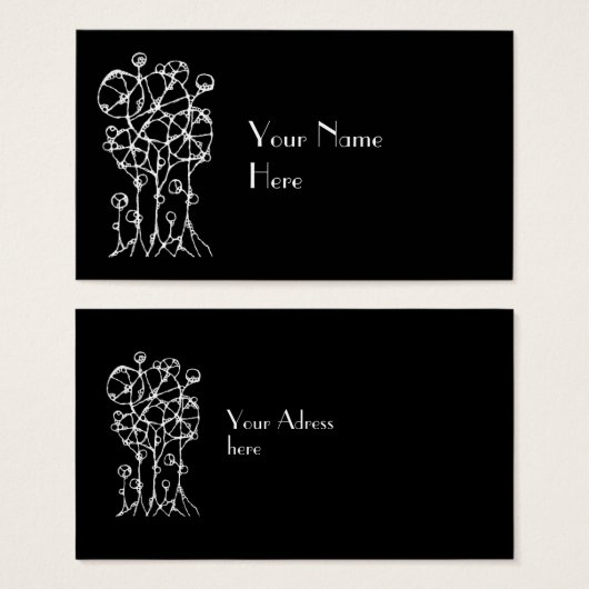 Handmalerei - Abstrakte Baumgruppe 2 (Vorne & Hinten)