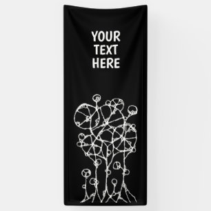 Handmalerei - Abstrakte Baumgruppe 2 Banner