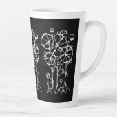 Handmalerei - Abstrakte Baumgruppe 2 Milchtasse (Rechts)