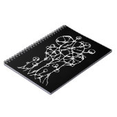 Handmalerei - Abstrakte Baumgruppe 2 Notizblock (Linke Seite)
