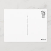 Handmalerei - Abstrakte Baumgruppe 2 Postkarte (Rückseite)