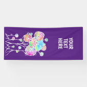 Handmalerei - Abstrakte Baumgruppe 4 Banner (Horizontal)
