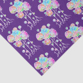 Handmalerei - Abstrakte Baumgruppe 4 Seidenpapier (Detail)