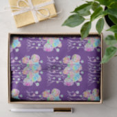 Handmalerei - Abstrakte Baumgruppe 4 Seidenpapier (Geschenk)