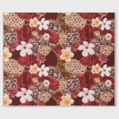 Handmalerei Abstrakte Wasserfarbe Leopard Zebra an Geschenkpapier (Flach)