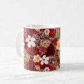 Handmalerei Abstrakte Wasserfarbe Leopard Zebra an Kaffeetasse (Vorderseite Links)