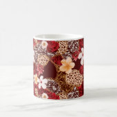 Handmalerei Abstrakte Wasserfarbe Leopard Zebra an Kaffeetasse (Mittel)