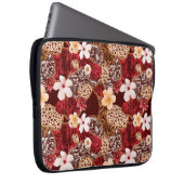 Handmalerei Abstrakte Wasserfarbe Leopard Zebra an Laptopschutzhülle (Vorne Rechts)