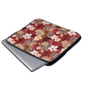 Handmalerei Abstrakte Wasserfarbe Leopard Zebra an Laptopschutzhülle (Vorne Knopf)