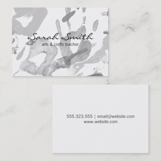 Handmalerei II (Variation) Visitenkarte (Vorne/Hinten)