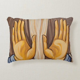 Handmalerei in einer Kirche Dekokissen