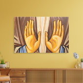 Handmalerei in einer Kirche Leinwanddruck (Insitu (Wohnzimmer))