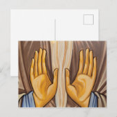 Handmalerei in einer Kirche Postkarte (Vorne/Hinten)