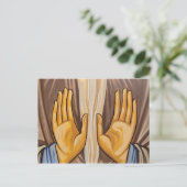 Handmalerei in einer Kirche Postkarte (Stehend Vorderseite)