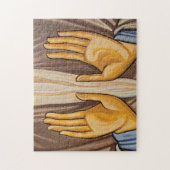 Handmalerei in einer Kirche Puzzle (Vertikal)